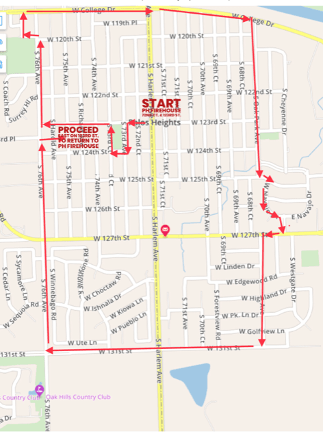 Parade route